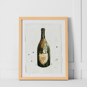 Perignon Bottle Print 36x46