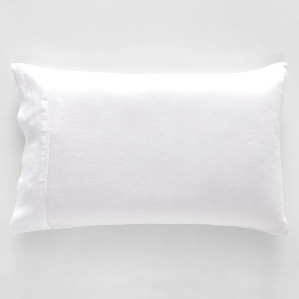 Antwerp Linen Pillowcase Std Pair White