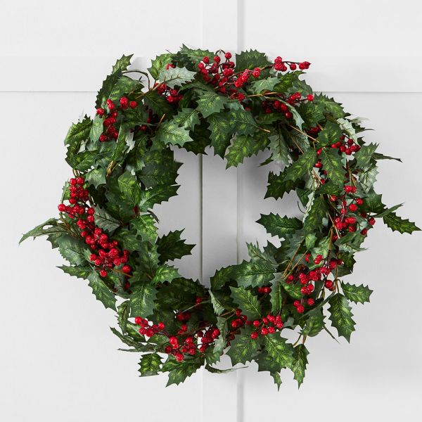 Jolly Holly Wreath 60cm